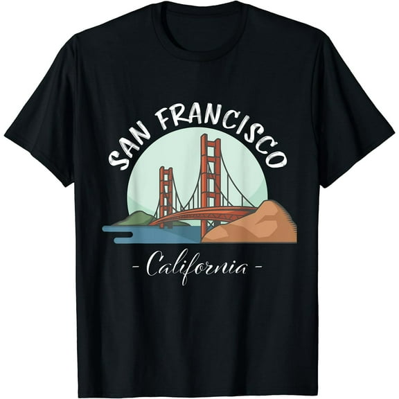 California - San Francisco Gift| Golden Gate Bridge Souvenir T-Shirt