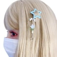 thumbnail image 2 of Yokua Cute 90s Aesthetic Metal Star Hairpin for Woman Cute Bangs Ponytail Hair Clip, 2 of 12