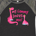 thumbnail image 4 of Inktastic My Gammy Loves Me Girl Dinosaur Girls Toddler T-Shirt, 4 of 5