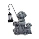 thumbnail image 3 of Estatua de resina con luz solar de perro de jardín creativo para decoración de exteriores en el patio. Estilo A, 3 of 9
