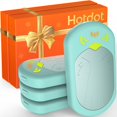 thumbnail image 1 of Calentadores de Manos Hotdot Paquete de 4 Recargables Portátiles Cian, 1 of 7