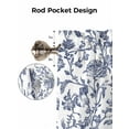 thumbnail image 5 of Vintage Blue Floral Valances for Windows Farmhouse Flower Pastoral Style Kitchen Valance Curtain Rod Pocket Small Curtains for Cafe Bathroom Laundry Basement 42" x 12", 5 of 8