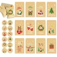 thumbnail image 1 of 48Pcs Christmas Kraft Paper Bags  Favor Candy Cookie Gift Wrapping Bags, 1 of 6