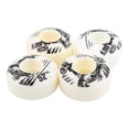 thumbnail image 3 of Juego de 4 ruedas clásicas de PU para patineta Cruiser Longboard, resistentes y duraderas, de 52 mm x 30 mm (blancas), 3 of 3