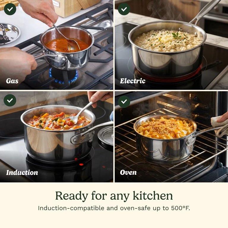Cuisinart Chef's Classic 1-Quart Stainless Steel Saucepan photo 5