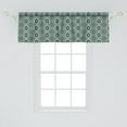 thumbnail image 2 of Ambesonne Spanish Tile Window Valance, Vintage Shapes Flowers, 54" X 18", Blush and Peacock Green, 2 of 3