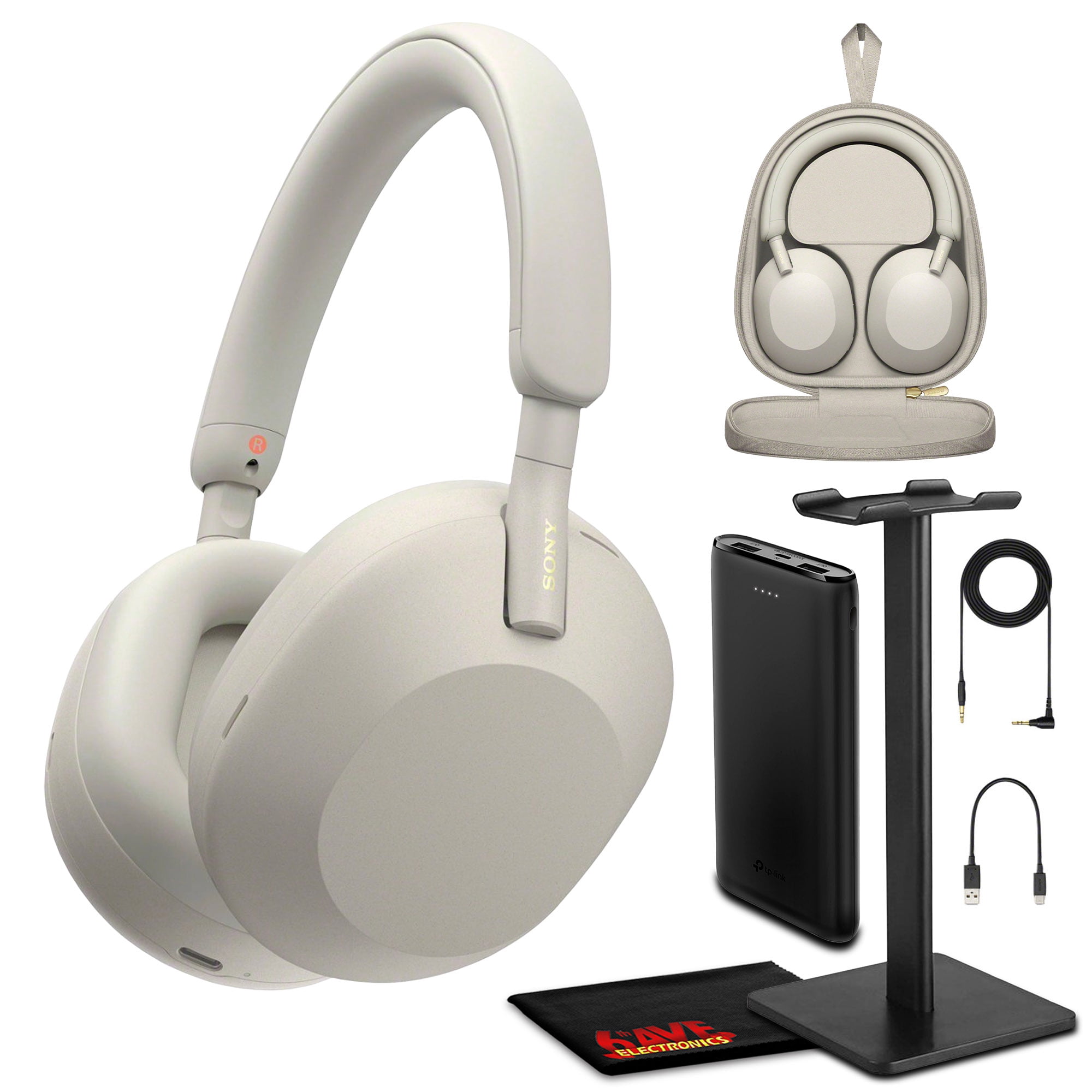 SONY WH-1000XM5 ホワイト Sony WH-1000XM5 (Silver) Over-ear Bluetooth® wireless noise