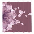 thumbnail image 3 of Ambesonne Flower Shower Curtain, Abstract Futuristic Petals, 69"Wx70"L, Pale Ruby, 3 of 3