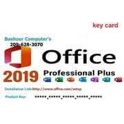 Microsoft Office 2019 pro plus(key card) bind to your microsoft account..no need for a dvd ...  for Windows 10/11.., (NO RETURN FOR THIS ITEM)