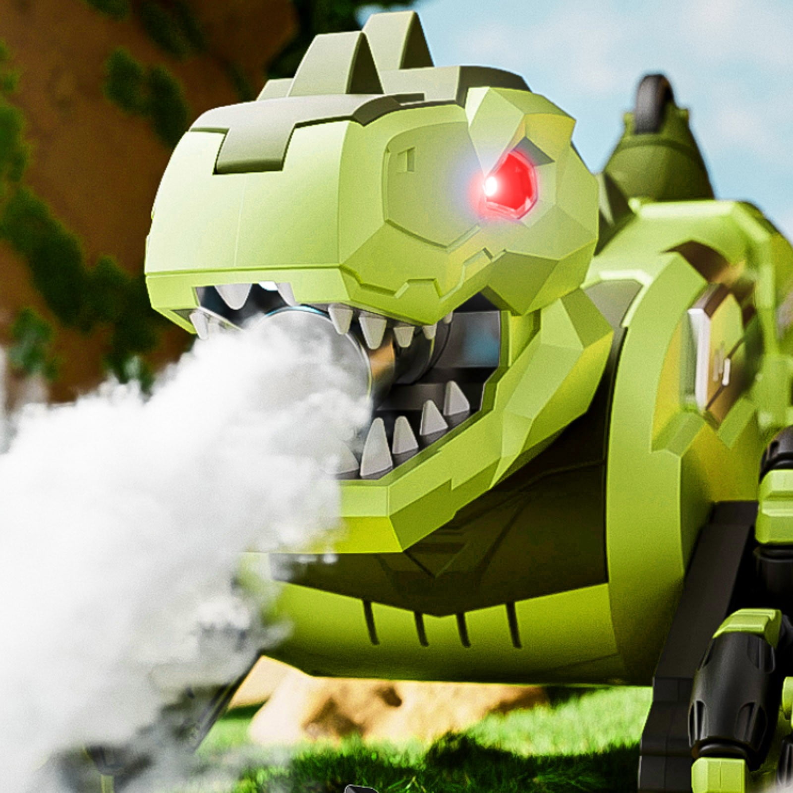 Dinosaur Remote Control Car Eight Wheel Sound Controlled Toy With Realistic Spray Function High Capacity Battery Motion Sensor Control For Indoor And Outdoor Adult Remote Control Car Backhoe Remote