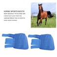 thumbnail image 4 of Horse Sports Boots Blue Horse Leg Wraps With Hook And  Closure Secure Stability Breathable Fabric For Versatile Usage, 4 of 8