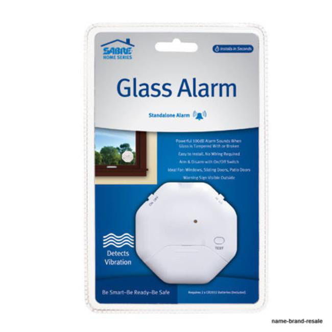 Glass Breakage Alarm Secure Windows Doors Property White Instant Detection 100dB 
