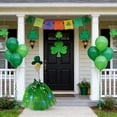 thumbnail image 4 of Gooses Clothes Yard Accent for Home Decors, St. Patrick's Day 4 Leaf Clovers Top Hat Scarf Tutu Set, Festive Green Outfit for Patio Goose, Lucky Garden Decoration, 4 of 5