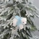 thumbnail image 3 of Bufanda Blanca De Espuma Con Oso Colgante Decoración Para Árbol De Navidad Colgante Con Escena Mini Oso De Peluche Blanco Adorable Colgante Para Árbol De Navidad Decoración Para El Hogar, 3 of 7