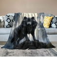 thumbnail image 2 of ARISTURING   Blankets Plush Sofa Bed Throw Wolf in The Forest Lightning, 2 of 6