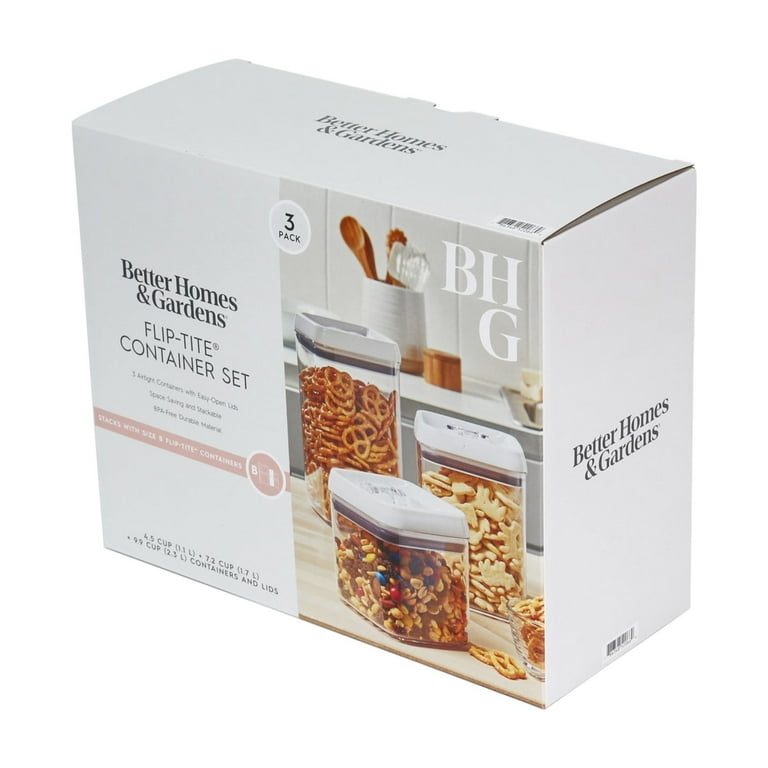 Better Homes & Gardens Flip-Tite Square Containers, 3 Pack photo 7