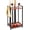 Red, variant on Pool Stick Holder Pool Cue Holder Rack Cue Stick Holder 10 Cues Billiard Cue Racks for Billiard Room Club Pool Table Accessaries (Torched Black 10-Hole)