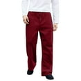 thumbnail image 2 of JUSLIO Sweatpants for Men Solid Drawstring Wide-leg Pants Straight Leg Sweatpants with Pockets Outdoor Workout Business Casual Pants Wine XL, 2 of 4