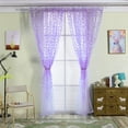 thumbnail image 5 of 100cm*200cm Willow Leaves Printed Sheer Floral Tulle Window Curtain Voile Drape, 5 of 9