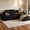 Black, variant on Liaroo 108" Cloud Sectional Couches, Boneless Couch for Living Room, Convertible L-Shape Couch with Ottoman, Chenille Modular Sofa No Assembly Required