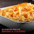 thumbnail image 5 of Aluminum Pans 8x8 Disposable Foil Pans (20 Pack) - 8 Inch Square Pans - Tin Foil Pans Great for Cooking, Heating, Storing, Prepping Food, 5 of 7