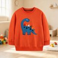 thumbnail image 2 of WXFAZCVU Boys Crewneck Sweatshirts Cartoon Printed Long Sleeved Pullover Fall Tops Goingout Size 4-5 Years, 2 of 3