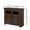 thumbnail image 2 of BIGWOO Sideboard Storage Cabinet with 2 Doors, Wood Coffee Bar Wine Cabinet for Living Room or Dining Room, Coffee 38"x15.35"x35", 2 of 6