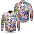 thumbnail image 3 of Watercolor Hello Winter Australian Cattle Dog Chill Christmas Welcome All Over Print 3D Baseball Jacket Heeler Lover Gifts Bomber Jacket Softball - 00016, 3 of 6