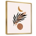 thumbnail image 3 of Designart 'Abstact Tropical Palm Leaf, Minimal Sun And Moon I' Modern Framed Canvas Wall Art Print, 3 of 5