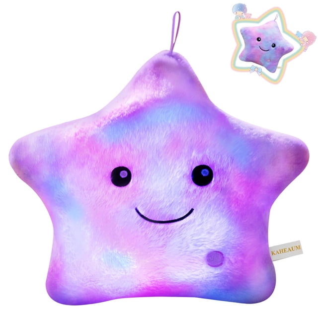 Peluche colorido Pillow KAHEAUM con iluminación LED con forma de estrella