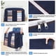 thumbnail image 5 of Bolsa de almacenamiento de gran capacidad | Organizador de ropa plegable de 90 litros con cremallera y ventana transparente para ropa, mantas y almohadas, 5 of 6