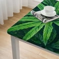 thumbnail image 5 of HAOXIT Theme Print Table Cover Party Supplies Ideal for theme Birthday Parties Theme Party, Baby Showers, Themed Party (Leaf) white, 5 of 8
