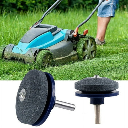 POINTERTECK Lawn Mower Faster Blade Sharpener Grinding Power Drill Garden Kit Universal 2 Pack