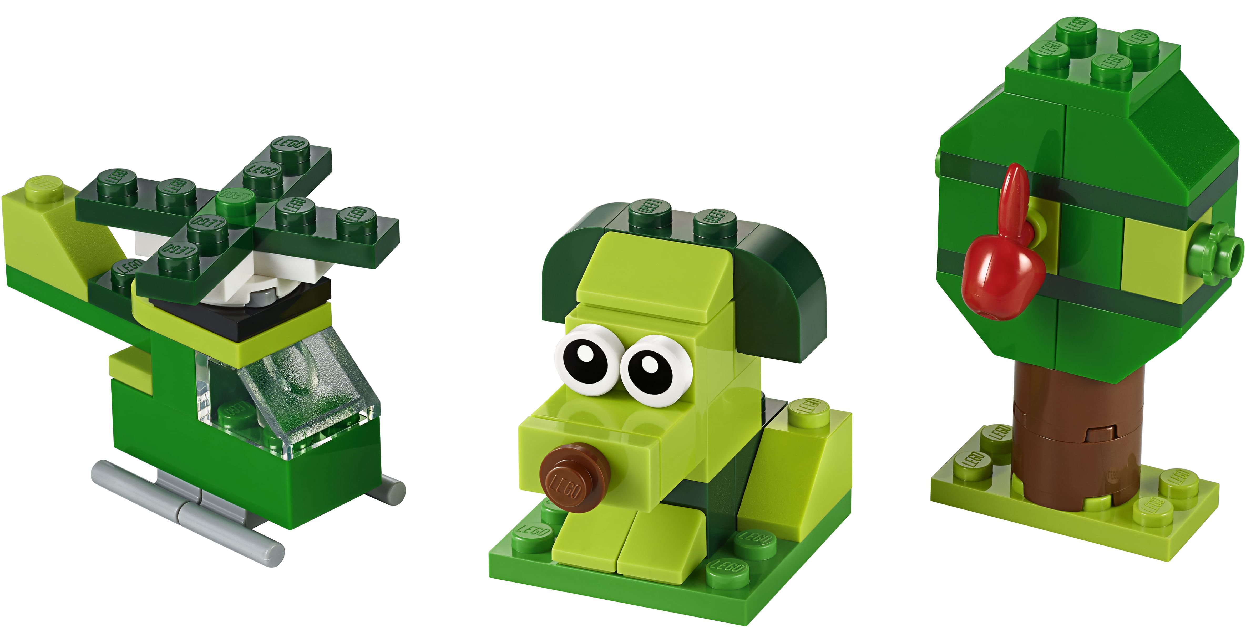 LEGO Classic Creative Green Bricks 11007 Building Kit to Inspire Imaginative Play (60 Pieces) - image 3 of 7
