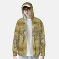 thumbnail image 4 of Haiem Vintage World Map UPF 50+ Fishing Shirts for Men Long Sleeve UV Sun Protection Hoodie Non-Mask Outdoor Hiking Shirts, 4 of 9