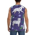 thumbnail image 4 of Goofa Cute Dog Printed Men's Sleeveless T-Shirt - Athletic Gym Workout Tank Top for Men - Moisture-Wicking, UPF 30+ Quick-Dry Muscle Tee-Medium, 4 of 8