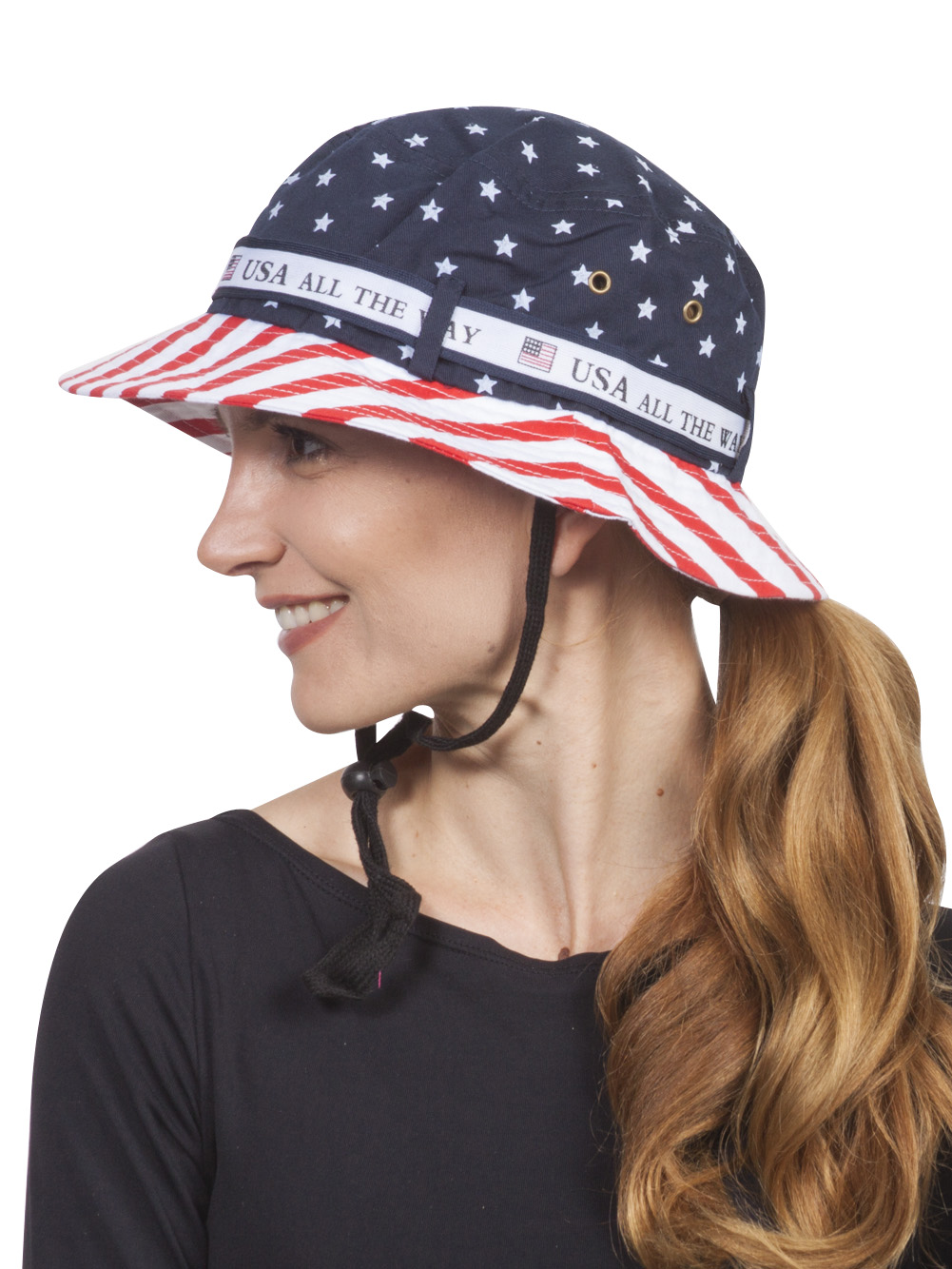 usa all the way bucket hat