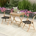 thumbnail image 5 of Costway 27.5" Patio Bistro Table with Slatted Tabletop Indonesia Teak Wood & Thickened Top, 5 of 10