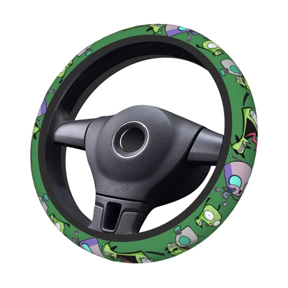 Invasor-Zim Steering Wheel Cover Elastic Stretch Breathable Vehicle Steering Wheel Protector Car Interior Accessories