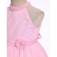 thumbnail image 6 of IBTOM CASTLE Pageant Dresses for Toddler Girls Halter Glitters Tulle Dress Princess Formal Birthday Party Wedding Flower Girl Dress Pink, 6 of 7