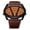 Blackbrown, variant on Men's Multi-Time Zone Watch: Triple Sub Dial Display Genuine Leather Strap Oversized Oval Case Motorcycle Analog Quartz Wristwatch for Men