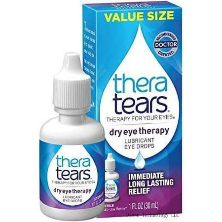 Theratears Dry Eye Therapy Eye Drops For Dry Eyes, 1.0 Fl Oz