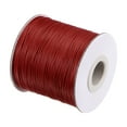 thumbnail image 1 of Unique Bargains Beading Thread Bracelet Weave Bead Craft Cord 0.5mm 159M/Roll (173-Yards) Decorative String, Red, 1 of 7