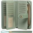thumbnail image 1 of LAICAIW Women's Wallet Genuine Leather RFID Blocking Large Capacity Trifold Ladies Wallet, 1 of 6