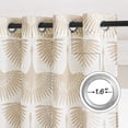 thumbnail image 2 of sasyxdc Semi Sheer Curtains 63 inch Length  Linen Pattern Window Curtain Panels  Privacy Protect Flame Print Drapes Light Glare Filtering for Bedroom Living Room Foyer  50 x 63 in  2 Piec, 2 of 6