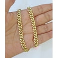 thumbnail image 3 of 14k 6mm Miami Cuban Link Chain Yellow Gold Necklace 18"-26" Inches Real (length:18;), 3 of 8