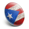 thumbnail image 2 of Rustic Distressed Puerto Rico Flag Wood Look Metal 1.1" Tie Tack Hat Lapel Pin Pinback, 2 of 4