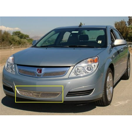Grille Polished Stainless Steel Frame T-Rex Grilles 55807 Upper Class Mesh Polished Stainless Steel Bumper Grille Insert ()