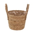 thumbnail image 2 of Dserhfy Wicker Planter Basket with Handles Indoor Outdoor Plants Rattan Woven Planter Pot Home Living Room Balcony Garden Round Decorative Flower Pot, 2 of 8