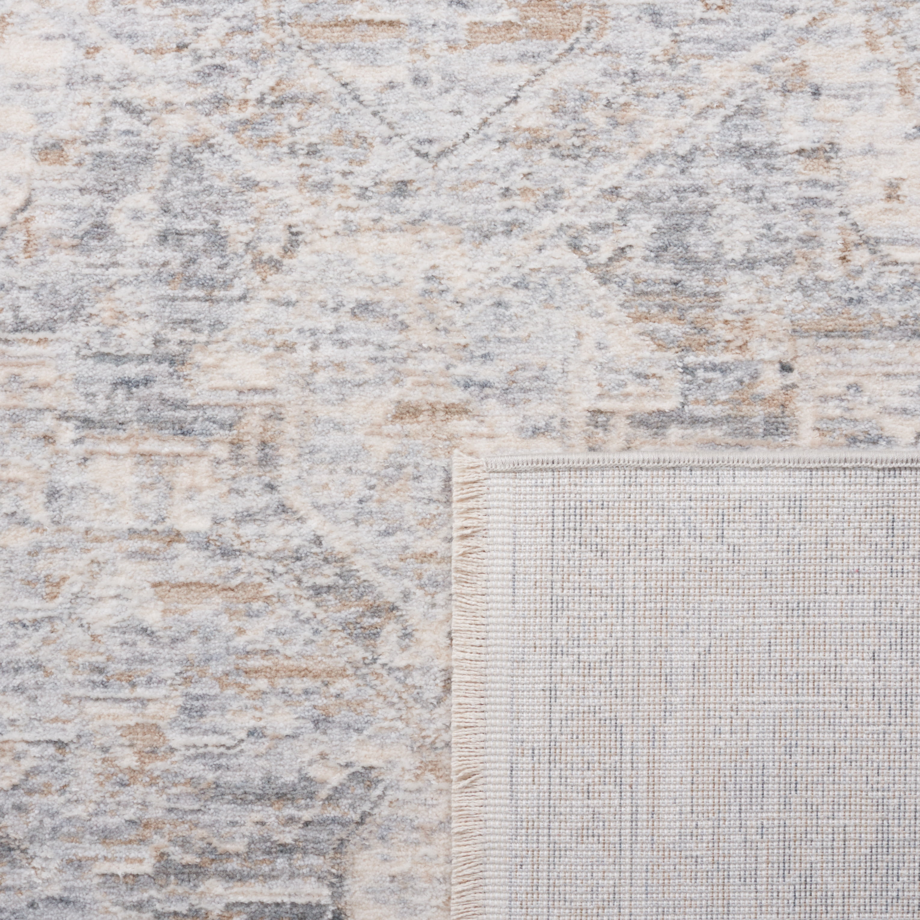 SAFAVIEH Marmara Bristol Oriental Runner Rug, Beige/Grey Blue, 2' x 8'